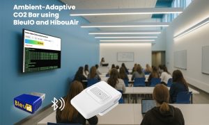 Ambient-Adaptive CO2 Bar with BleuIO & HibouAir