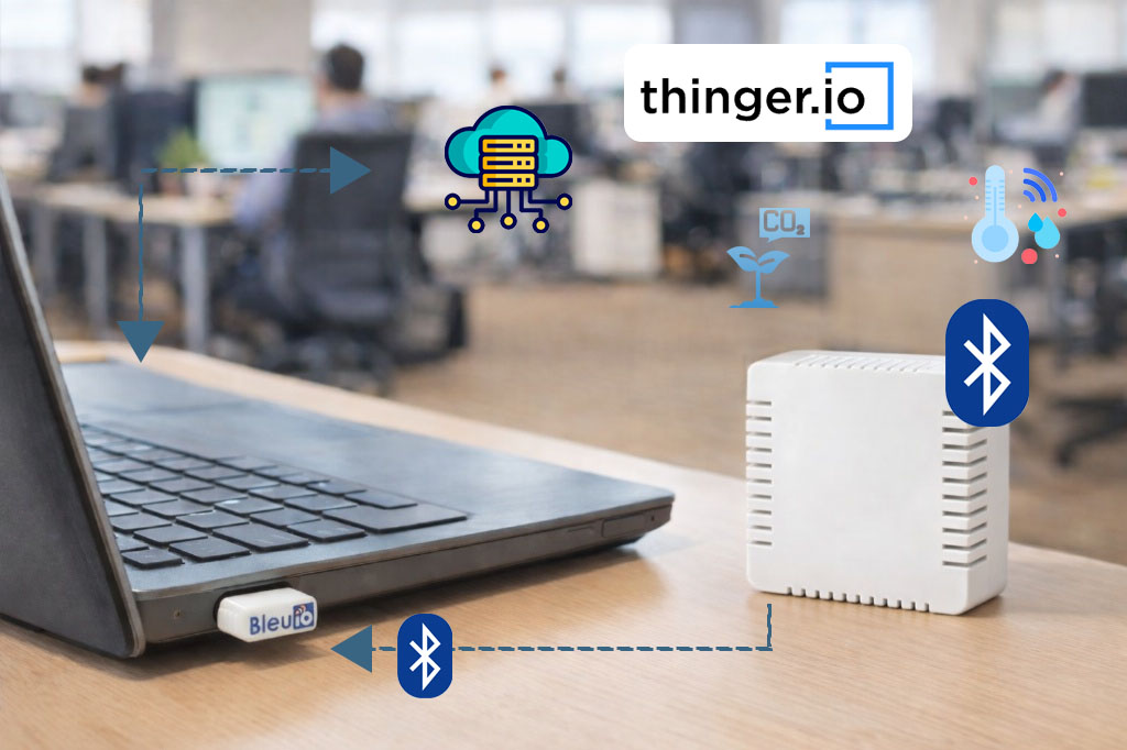 Building an IoT BLE Gateway to the Cloud Using BleuIO and Thinger.io