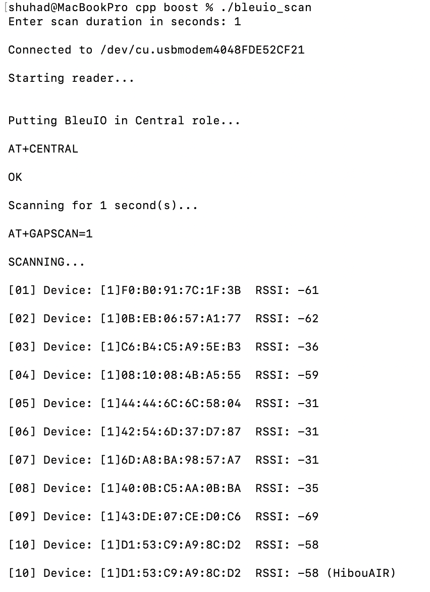 Scanning BLE Devices with C++ and Boost Using the BleuIO Dongle ...